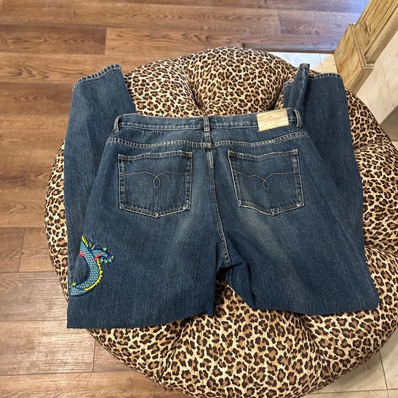 Ralph Lauren Embroidered Dragon Jeans 16 - Picture 4 of 5
